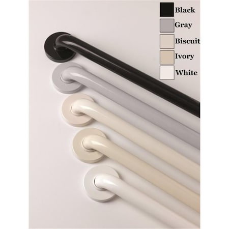 36 In. Contractor Series White Grab Bar